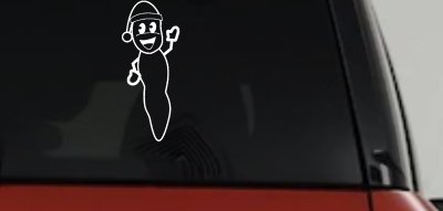 Mr Hanky Decal Car Truck Window Sticker Funny Vinyl