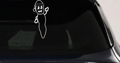 Mr Hanky Decal Car Truck Window Sticker Funny Vinyl