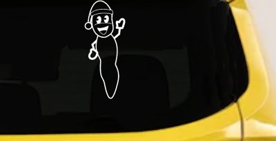 Mr Hanky Decal Car Truck Window Sticker Funny Vinyl