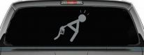 High Gas Prices Funny Car or Truck Window Decal Sticker (Telegrey)