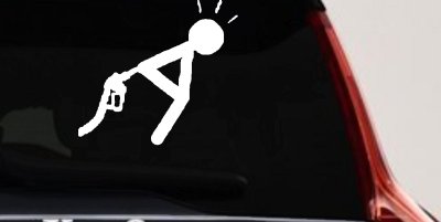 Funny High Gas Prices Car Truck Window Decal Sticker Humor