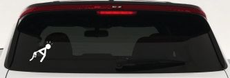 High Gas Prices Funny Car or Truck Window Decal Sticker (White)