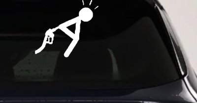 Funny High Gas Prices Car Truck Window Decal Sticker Humor