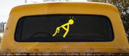 High Gas Prices Funny Car or Truck Window Decal Sticker (Yellow)