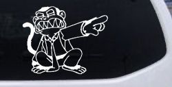 Evil Monkey Car or Truck Window Decal Sticker