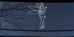 Tinkerbell Tinker Bell Blowing a Kiss Fairy Tale Cartoons Car or Truck Window Decal Sticker
