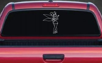 Tinkerbell Tinker Bell Blowing a Kiss Fairy Tale Cartoons Car or Truck Window Decal Sticker