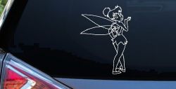 Tinkerbell Tinker Bell Blowing a Kiss Fairy Tale Cartoons Car or Truck Window Decal Sticker