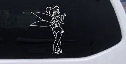 Tinkerbell Tinker Bell Blowing a Kiss Fairy Tale Cartoons Car or Truck Window Decal Sticker
