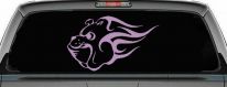Tribal Bulldog Car or Truck Window Decal Sticker (Lilac)