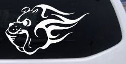 Tribal Bulldog Car or Truck Window Decal Sticker