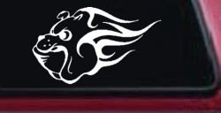 Tribal Bulldog Car or Truck Window Decal Sticker