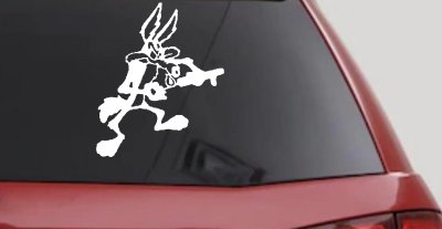 Wylie Coyote Car Truck Window Decal Sticker Classic Cartoon Fun