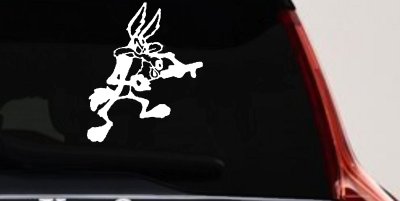 Wylie Coyote Car Truck Window Decal Sticker Classic Cartoon Fun