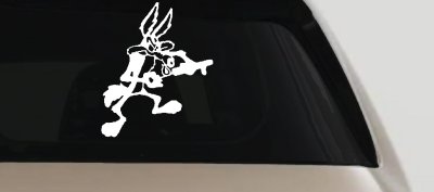 Wylie Coyote Car Truck Window Decal Sticker Classic Cartoon Fun