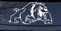 Bulldog Sports Car or Truck Window Decal Sticker