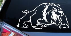 Bulldog Sports Car or Truck Window Decal Sticker