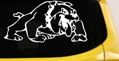 Bulldog Sports Car Truck Window Decal Vinyl Sticker
