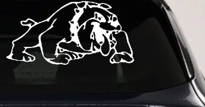 Bulldog Sports Car Truck Window Decal Vinyl Sticker