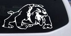 Bulldog Sports Car or Truck Window Decal Sticker