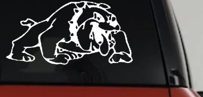 Bulldog Sports Car Truck Window Decal Vinyl Sticker