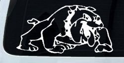 Bulldog Sports Car or Truck Window Decal Sticker