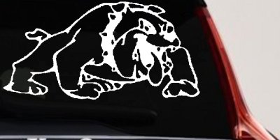 Bulldog Sports Car Truck Window Decal Vinyl Sticker