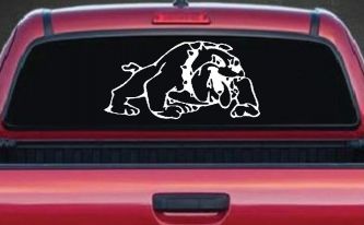 Bulldog Sports Car or Truck Window Decal Sticker