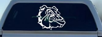 Bulldog Head Sports Car or Truck Window Decal Sticker