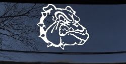 Bulldog Head Sports Car or Truck Window Decal Sticker