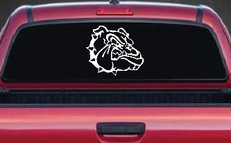 Bulldog Head Sports Car or Truck Window Decal Sticker