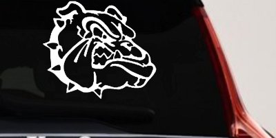 Bulldog Head Decal for Car Truck Window Vinyl Sticker Fun Decor