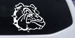Bulldog Head Sports Car or Truck Window Decal Sticker