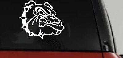 Bulldog Head Decal for Car Truck Window Vinyl Sticker Fun Decor