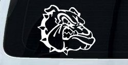 Bulldog Head Sports Car or Truck Window Decal Sticker