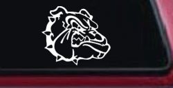 Bulldog Head Sports Car or Truck Window Decal Sticker