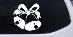 Christmas Bells Car or Truck Window Decal Sticker