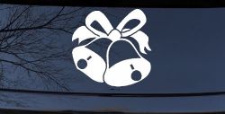 Christmas Bells Car or Truck Window Decal Sticker