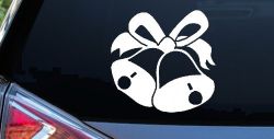 Christmas Bells Car or Truck Window Decal Sticker
