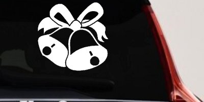 Christmas Bells Car Truck Decal Festive Window Vinyl Sticker
