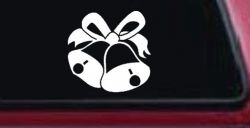 Christmas Bells Car or Truck Window Decal Sticker