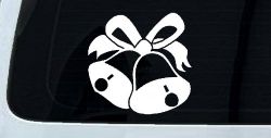 Christmas Bells Car or Truck Window Decal Sticker