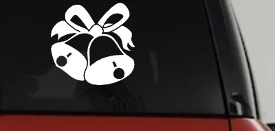 Christmas Bells Car Truck Decal Festive Window Vinyl Sticker