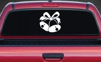 Christmas Bells Car or Truck Window Decal Sticker