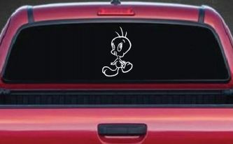 Tweety Bird Whistling Cartoons Car or Truck Window Decal Sticker