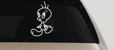 Tweety Bird Whistling Car Truck Window Vinyl Decal Sticker