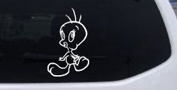 Tweety Bird Whistling Cartoons Car or Truck Window Decal Sticker