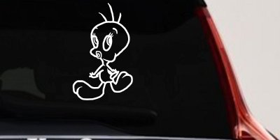 Tweety Bird Whistling Car Truck Window Vinyl Decal Sticker