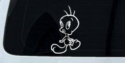 Tweety Bird Whistling Cartoons Car or Truck Window Decal Sticker