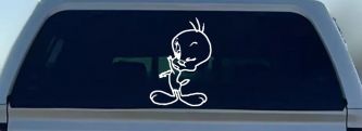 Tweety Bird Wink Cartoons Car or Truck Window Decal Sticker